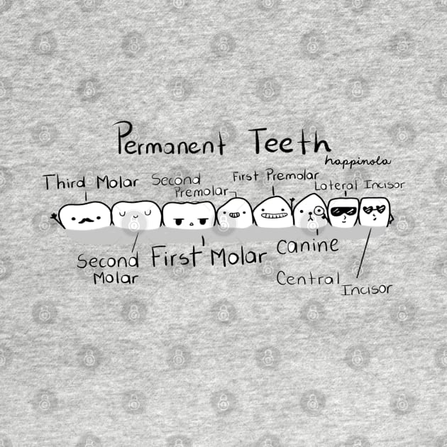 Permanent Teeth (Names) by Happimola